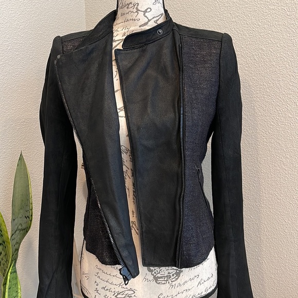 Theory Jackets & Blazers - Theory Black Moto Jacket